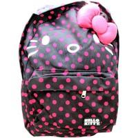 Hello Kitty Kitty Pink Spot girl\'s black/pink print school backpack with bo girls\'s Children\'s Backpack in black