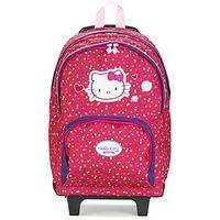 Hello Kitty HELLO KITTY SAC A DOS 2 COMPARTIMENTS A ROULETTES girls\'s Children\'s Rucksack in pink