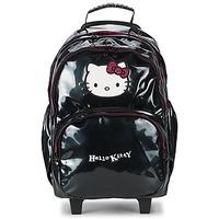 Hello Kitty CLASSIC DOTS SAC A DOS 2 COMPARTIMENTS TROLLEY girls\'s Children\'s Rucksack in black