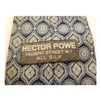 hector powe ornate porcelain blue and mint high quality silk tie