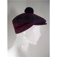 Hector Russell Kiltmaker Group Burgundy Tartan Cap