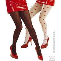 Hearts Pantyhose Accessory For Lingerie Fancy Dress