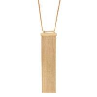 Herringbone Chain Fringed Necklace