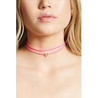 Heart Charm Rubber Choker