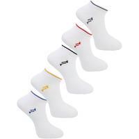 Henslowe (5 Pack) Trainer Socks in Yellow / Ocean / Red / Black / Purple  Tokyo Laundry