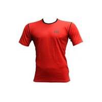 helly hansen dry stripe printed tee baselayer red xl