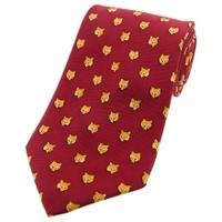 Heritage 1845 Silk Tie Fox Head Wine