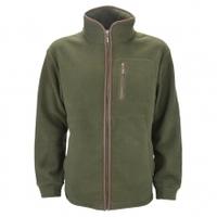 heritage 1845 acornbury fleece jacket olive small