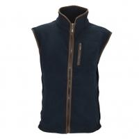 heritage 1845 harewood fleece gilet navy xx large