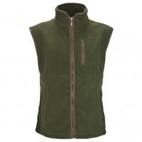 heritage 1845 harewood fleece gilet olive xx large