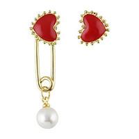 heart stud earrings jewelry women heart fashion adorable party daily v ...