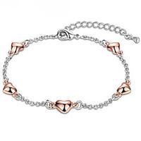 heart love womens chain bracelet elegant lady valentine birthday gift  ...