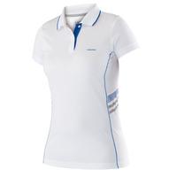 head club technical ladies polo shirt ss16 whiteblue xs