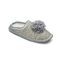 heavenly soles glitter pom slippers