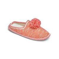 Heavenly Soles Glitter Pom Slippers