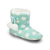 heavenly soles print fluff slipper boots