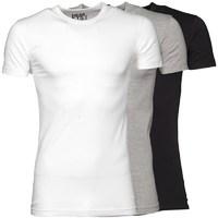 Henleys Mens Three Pack T-Shirts Black/White/Grey