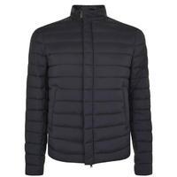 herno suede collar quilted jacket