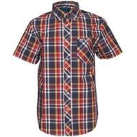 Henleys Mens Check Shirt Navy/Red