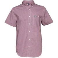 Henleys Mens Gingham Shirt Red/Blue