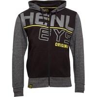 Henleys Mens Orthros Zip Thru Hoody Black/Salt And Pepper