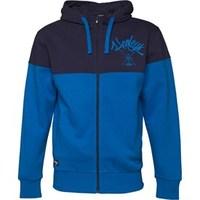 henleys mens sasquatch zip thru hoody medieval blue