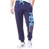 Henleys Mens Union Skinny Joggers Navy