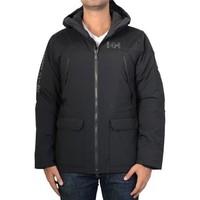 helly hansen parka shoreline 990 black mens parka in black