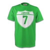 henrik larsson celtic crest tee green kids