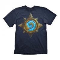 HEARTHSTONE Heroes of Warcraft Men\'s Rose Logo T-Shirt, Extra Large, Dark Blue