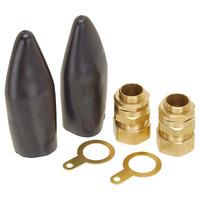 Hellermann Tyton CW20 20mm Industrial Brass Cable Gland Kit