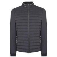 herno pipe trim quilted jacket