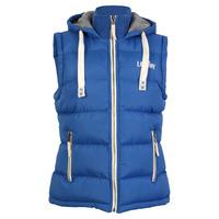 Henrietta Blue Hooded Gilet - Tokyo Laundry