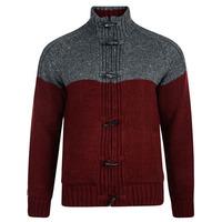 Heavy Knit Jacket in Oxblood Dissident