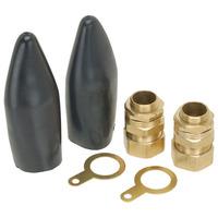 Hellermann Tyton CW40 40mm Industrial Brass Cable Gland Kit