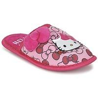 hello kitty clarisse girlss childrens slippers in pink