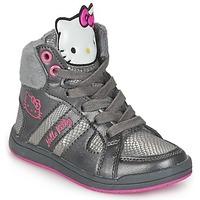 Hello Kitty BARRE girls\'s Children\'s Shoes (High-top Trainers) in grey