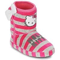 hello kitty raidi girlss childrens slippers in pink