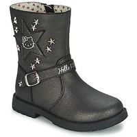 hello kitty vautier girlss childrens high boots in black