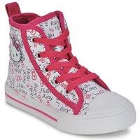 Hello Kitty HK LYNDA girls\'s Children\'s Shoes (High-top Trainers) in white