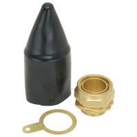 Hellermann Tyton BWR25 25mm 3 Part Brass Cable Gland Kit (Pack of 2)