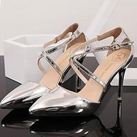 Heels Spring Club Shoes Patent Leather Dress Stiletto Heel Buckle