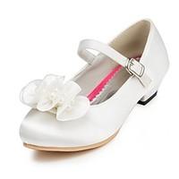 Heels Spring Summer Fall Winter Comfort Light Up Shoes Satin Wedding Flat Heel Pearl Pink Red Ivory White