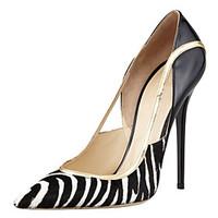 Heels Spring Summer Fall Leatherette Patent Leather Office Career Dress Casual Party Evening Stiletto Heel Animal Print Split Joint