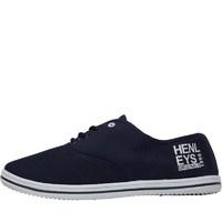 henleys mens stash plimsolls navywhite