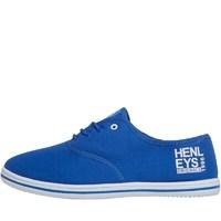 Henleys Mens Stash Plimsolls Royal