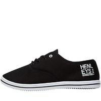 Henleys Mens Stash Plimsolls Black