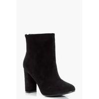 Heeled Ankle Shoe Boot - black