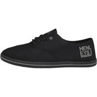 Henleys Mens Stash Plimsolls Black