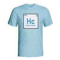 hernan crespo argentina periodic table t shirt sky blue kids